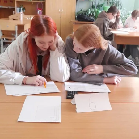 Ученицы 9 класса приняли участие в муниципальном чемпионате ОГЭ по биологии.