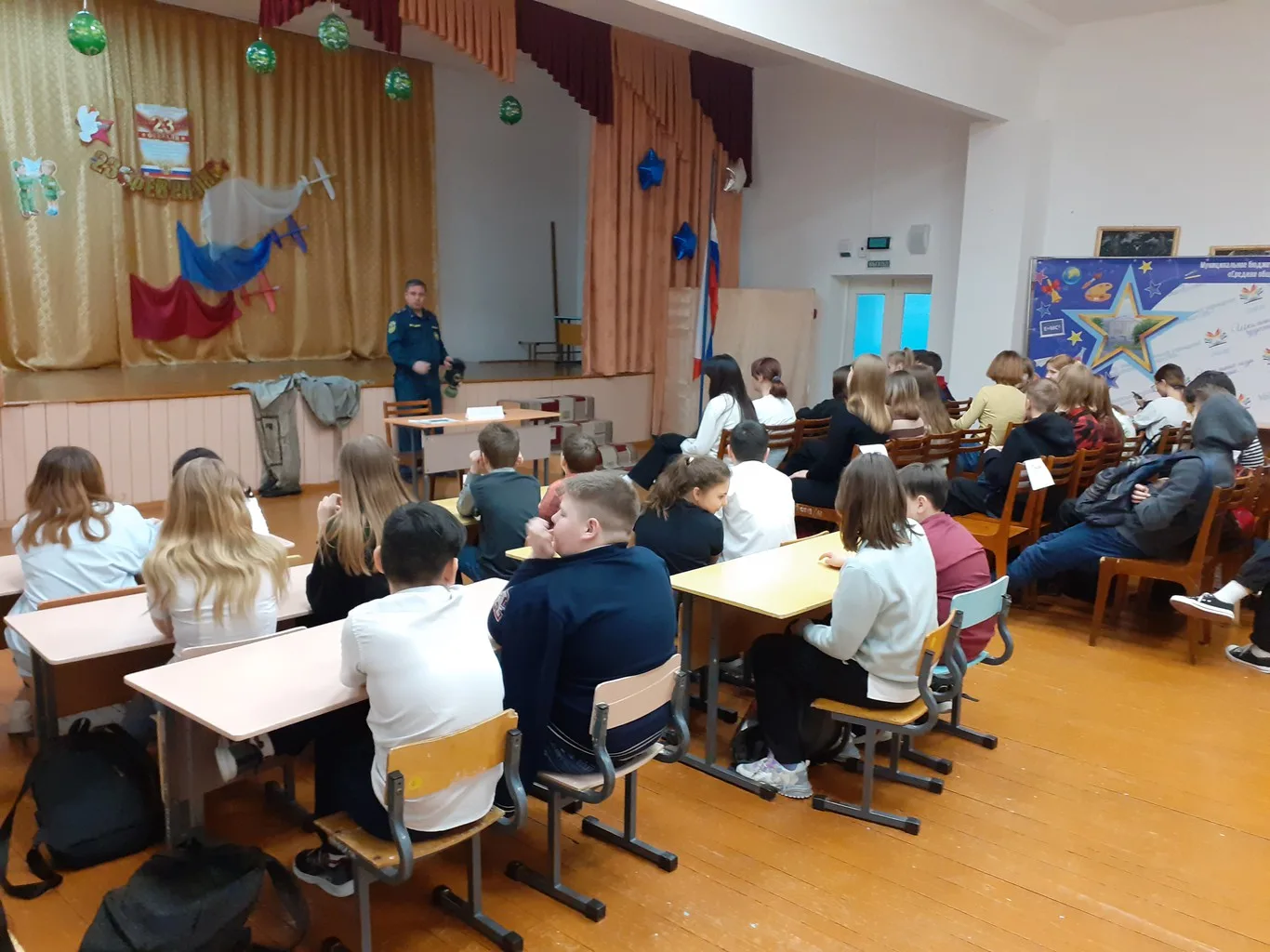 Открытый урок с начальником караула117 пожарно-спасательной  части 59 ПСО ФПС ГПС ГУ МЧС России  по Свердловской области